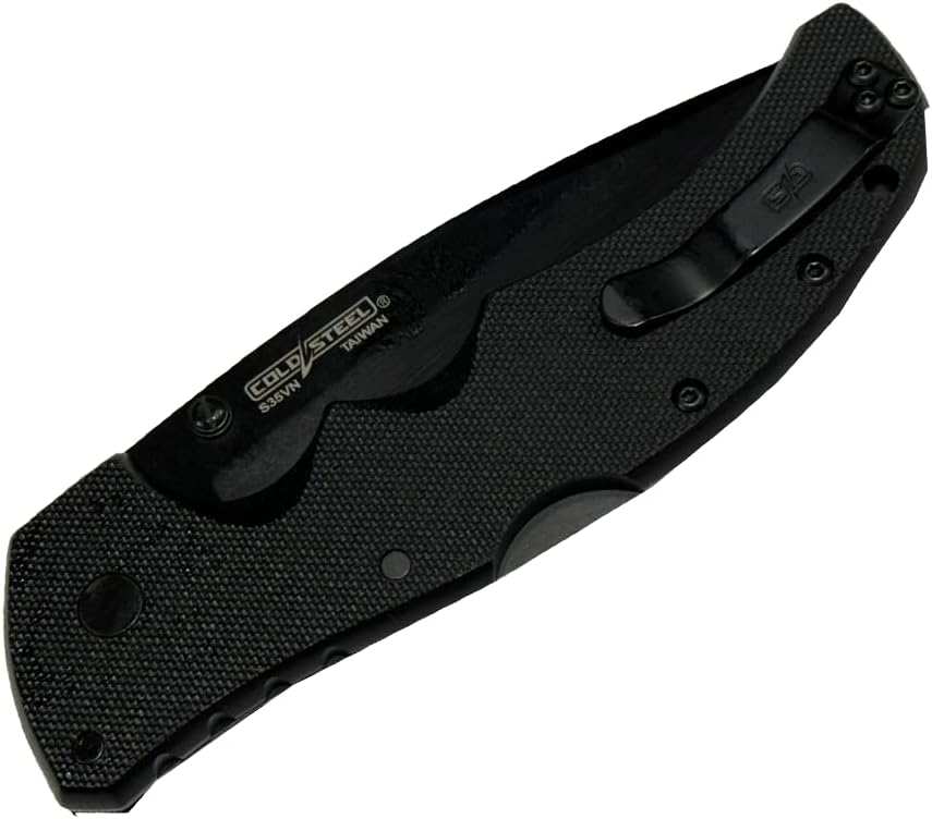 Cold Steel Recon 1 4 S35VN Razor-Sharp Blade 5.375 G-10 Handle Tactical Folding Knife w/Tri-Ad Lock, Ambidextrous Pocket/Belt Clip