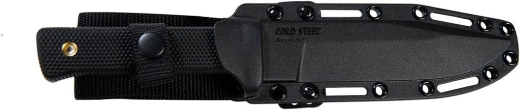 Cold Steel SRK 6 SK-5 Clip Point Razor-Sharp Blade 4.75 Durable Kray-Ex Handle Tactical Fixed Blade Knife w/Secure-Ex Sheath