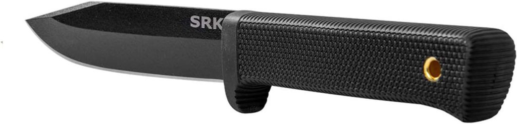 Cold Steel SRK 6 SK-5 Clip Point Razor-Sharp Blade 4.75 Durable Kray-Ex Handle Tactical Fixed Blade Knife w/Secure-Ex Sheath